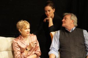 Linden Young as Agnes, Rachel Klyce as Claire and Christian Phillips as Tobias in Actors Theatre of San Francisco's production of Edward Albee's "A Delicate Balance". Photo credit: Actors Theatre of SF.
