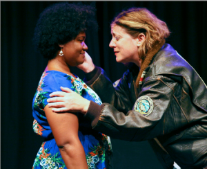 Farah Sanders (lt) and Heidi Wolff (rt) in Alina Trowbridge's "Double-Edged Sword". Phto Credit: Wily West.