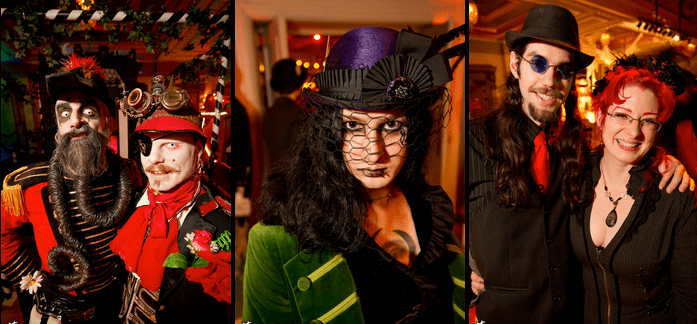 Costumed revelers at The Edwardian Ball. Photo Credit: edwardianball.com.