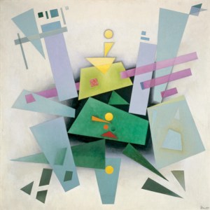 Invention (Composition 31) by Rudolf Bauer. Photo Credit:  Solomon Guggenheim Museum.