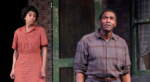 Margo Hall and Carl Lumbly in "Fences" at Marin Theatre Company.