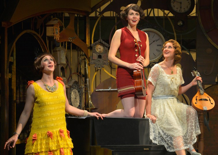 (l to r) Liz Sklar as Jenny June Failure , Megan Smith as Gertrude Failure, and Kathryn Zdan as Nelly Failure. Photo Credit: Kevin Berne.