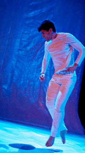 Parker Murphy, dancing, as Nick. Photo Credit: Pak Han.