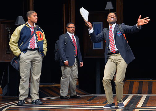 Jaysen Wright, Forest Van Dyke, and Jelani Alladin in