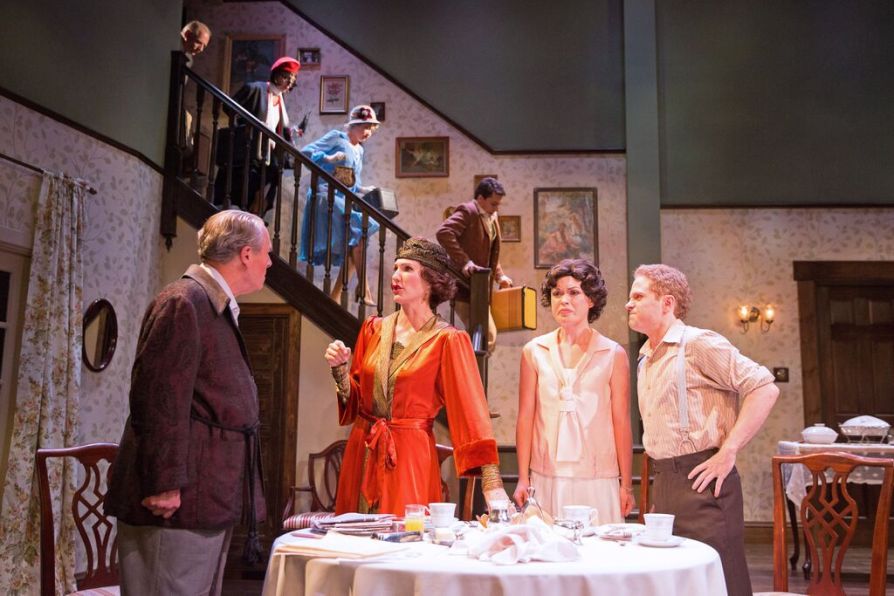 The cast of Noël Coward's 