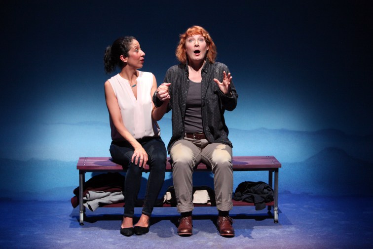 Sarah Nina Hayon as Vicky and Lisa Anne Porter as Erica in Magic Theatre's West Coast premiere of "Bright Half LIfe" by Tanya Barfield. Photo Credit: Magic Theatre.