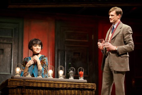 Andrea Goss and Lee Aaron Rosen as Sally Bowles and Clifford Bradshaw. Photo Credit: Joan Marcus.